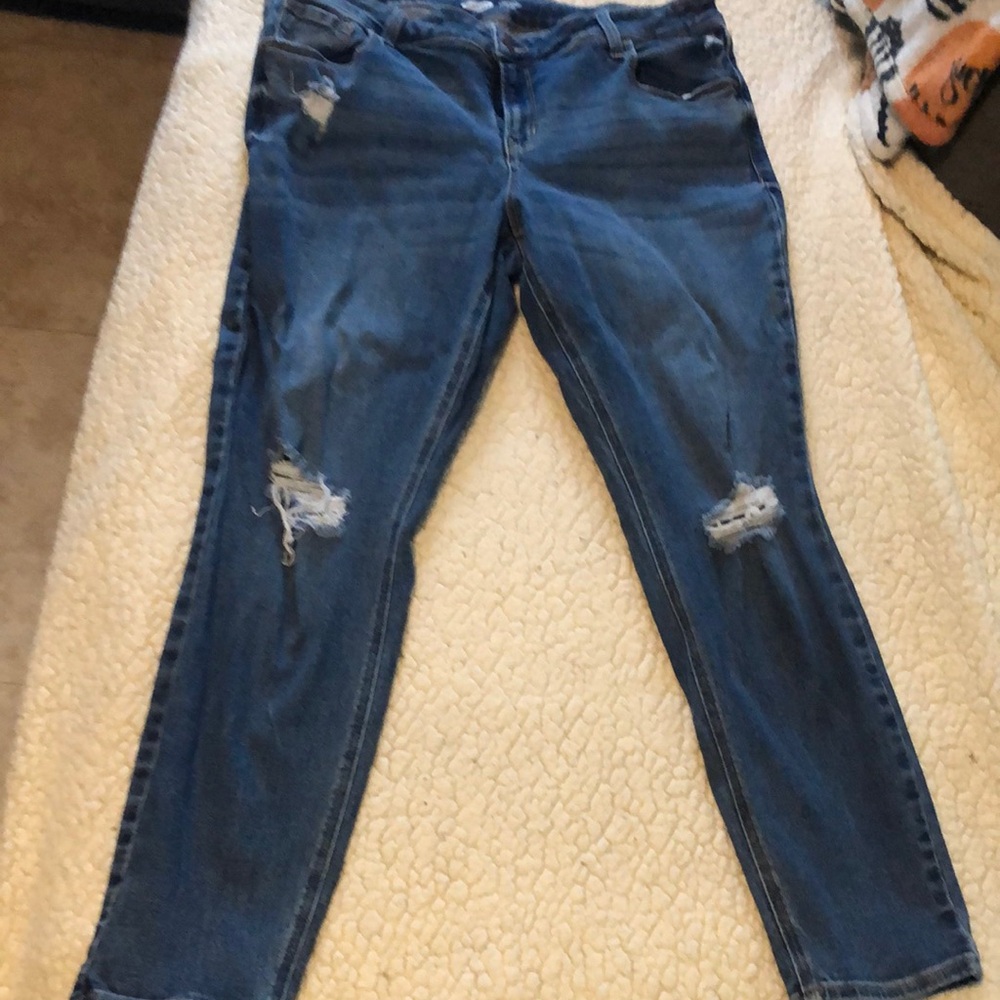Old navy Blue Distressed Women's Jeans